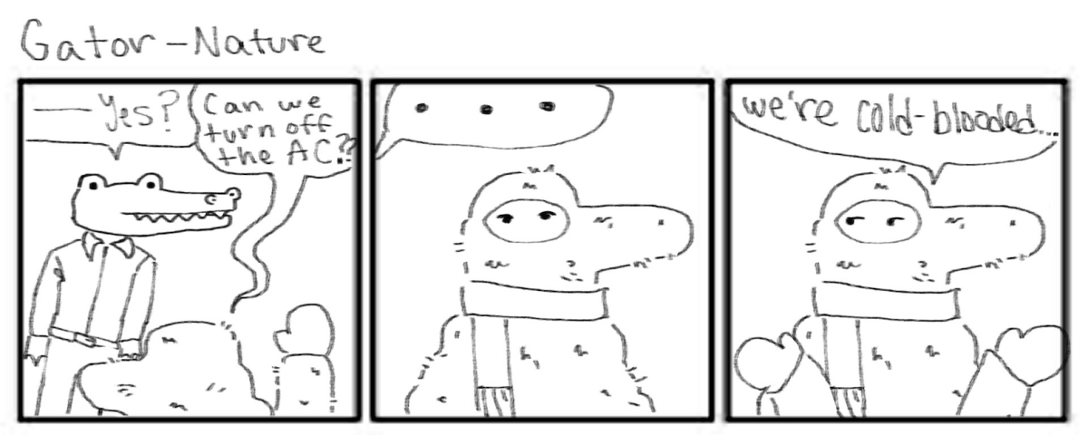 Cartoon: Gator-Nature